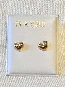 Aretes Corazón Eterno – Oro 14K