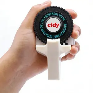 Embossed label machine, retro embossed label maker, manual retro label machine for home DIY crafts and scrapbooking supplies, old-fashioned embosser with label tape, Vintage Label Maker