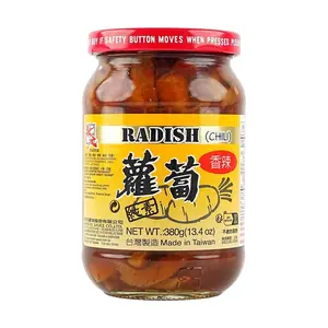 MASTER Taiwanese Spicy Radish Pickle - Authentic Xiang La Luobo, Savory & Crunchy Snack, 380g Jar MASTER Taiwanese Spicy Radish Pickle - Authentic Xiang La Luobo, Savory & Crunchy Snack, 380g Jar