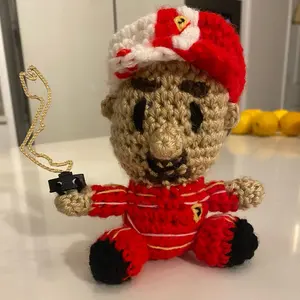 Mini Charles Leclerc Crocheted Doll + Amigurumi - 2024 Monaco Home Win - Perfect Gift for F1 Fans