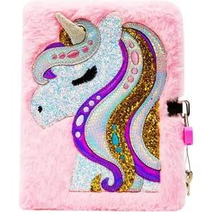 Journal Diary Gift for 6 7 8 Years Old Girls, Unicorn Notebook with lock Secret Diary Writing Journal Birthday Gift for Kids