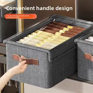 Closet Blanket Storage Box Steel Frame, Pants Organizer Box, Home Dorm Clothing Storage, Clothes Organization Container, Closet Storage System
