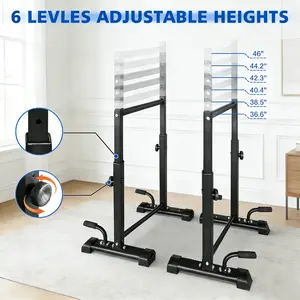 Reshape Your Life Heavy Duty Parallel Bar Set, 6-level Adjustable, Pull-up Bar, 1200LBS Weight Capacity Parallel Bar, Push-up Multi-functional Trainer, Stable and Anti-sway Full-Body Fitness Equipment