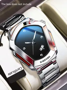 A men's diamond alloy explosive e-commerce couple watch personalized quartz watch Square Dial Watch