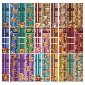 Cute Yak Pattern Bookmark, 30pcs/set Creative Colorful Bookmark, Reading Bookmark, Book Accessories for Home School Office