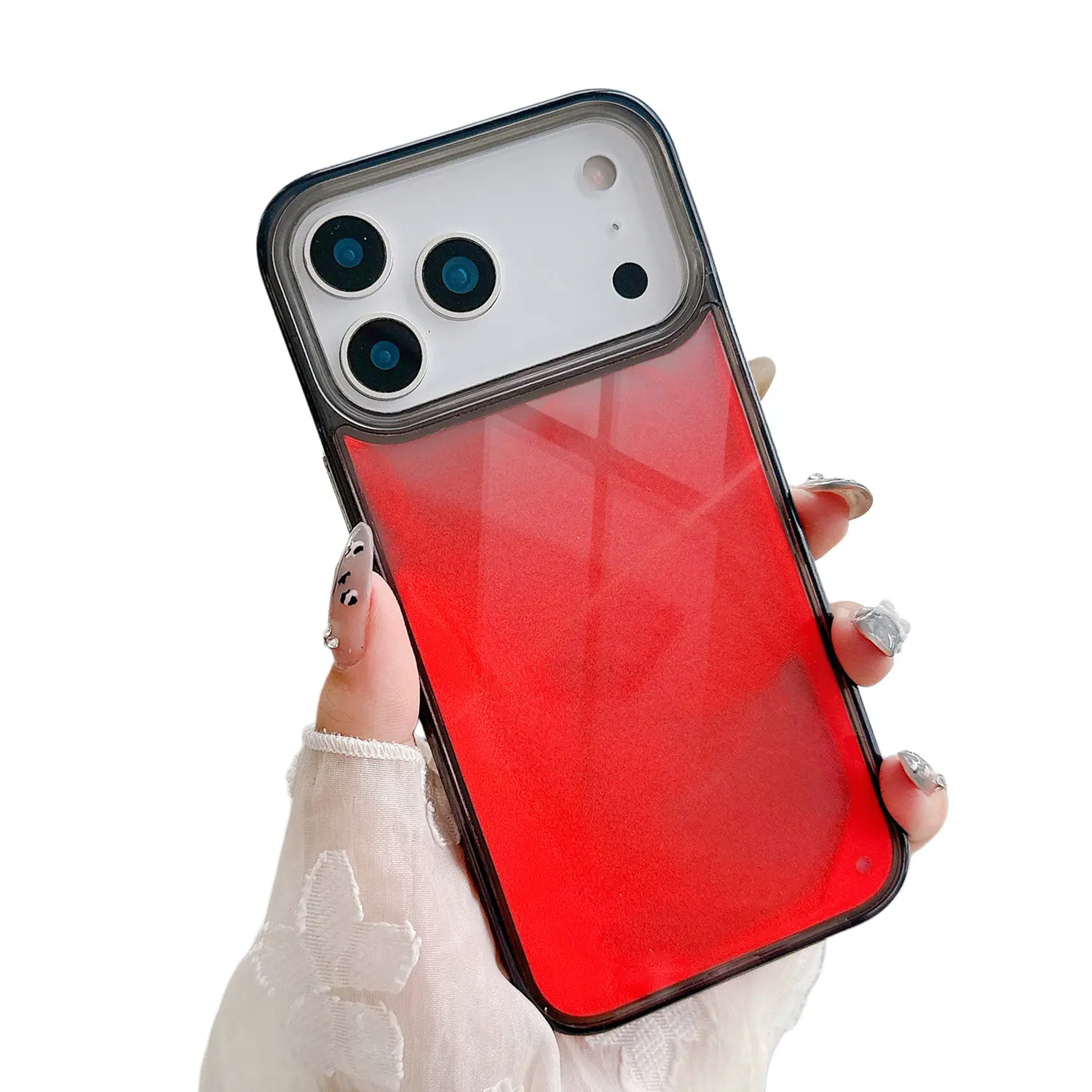 [KQ]Luminous Quicksand Fluorescent Case For iPhone 17 Pro Max 16 15 14 Plus 13 Pro Max / Pro Air Liquid Glow Sand Case Luxury Glow in The Darkness Noctiluncent Liquid Sand TPU+PC Protective Cover Unique Design & Eye-Catching Glow Effect Men Women