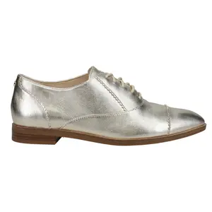 Cole Haan Womens Go To Arden Metallic Oxford Flats Casual - Gold Cole Haan Womens Go To Arden Metallic Oxford Flats Casual - Gold