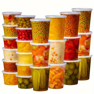 Clear Food Storage Container, Sealable Container, 24pcs/set Disposable Food Storage Box with Lid, Stackable Containers, Food Storage Container for Home Kitchen