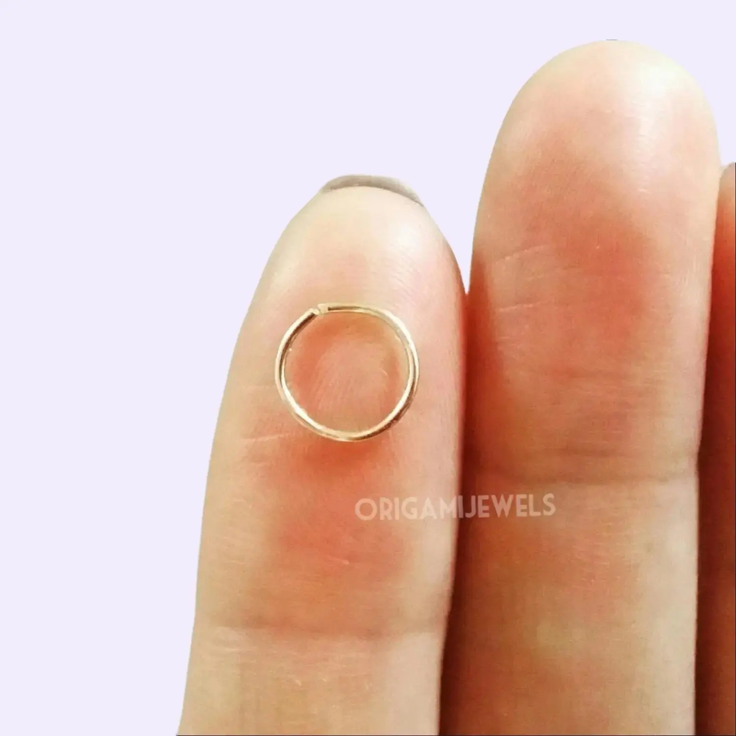 Small Gold Cartilage Hoop • 14k Gold Silverfill Huggie Helix Piercing • Nose Hoop • Tragus Earring • Hoop Piercing • Endless Hoop • 16g Ring