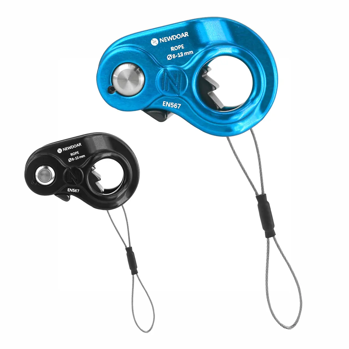 NEWDOAR Self-Locking Outdoor Rope Ascender - Lightweight Adjustable Clamp for 8-13mm Ropes, Durable Aluminum Alloy Construction - Rock Climbing, Rescue Gear, Rope Climbing Ascenders