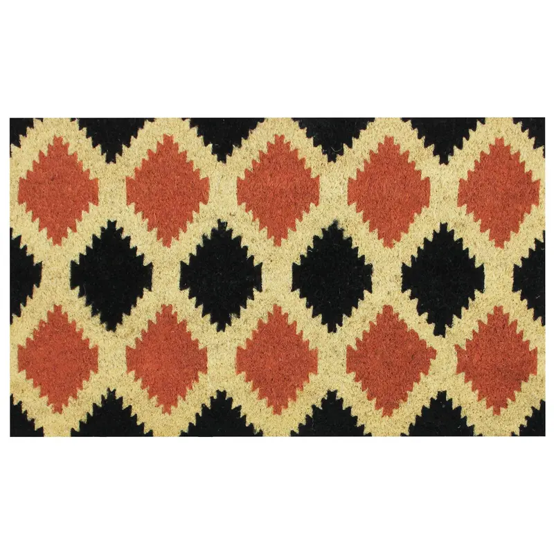 Northlight Diamond Pattern w/Cream Accent 17" x 29" Doormat