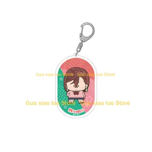 Dandadan Momo Okarun Seiko Turbo Granny Aira Jiji Evil Eye Chibi anime Acrylic keychain Backpack charm keyring Toy holiday gift