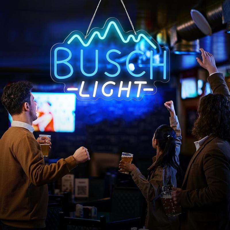 Ipcs Anime LED Busch Light Neon Sign, Premium Acrylic Wall Decor with USB Power, Perfect for Home Bar, Garage, or Gift for All Occasions