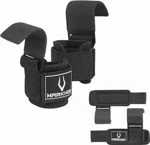 Weight Lifting Hooks, Lifting Hooks for Men/Women, Weightlifting Hooks for Gym, Pull up, Deadlifting, Padded Lifting Wrist Straps