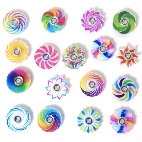 40pcs Bulk Colorful Spinners - Unisex Fidget Toys, Sensory Fidgets, Stress Relief Gadgets, Classroom Prizes, Christmas Gifts for Kids & Adults