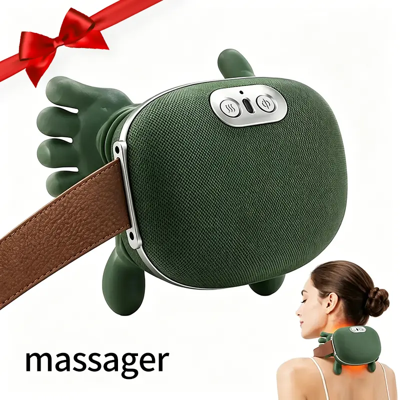 Electric Finger Pressure Kneading Muscle Massager - Neck Shoulder Relaxer, Low Voltage Therapy Tool, Lightweight Portable for Office Use, Ideal Gift for Athletes, Muscle Massagers, Rechargeable