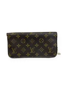 Pre-owned Louis Vuitton Monogram coated canvas Small Leather Goods Zippy Wallet Brown with tan monogram Very Good S014260420026