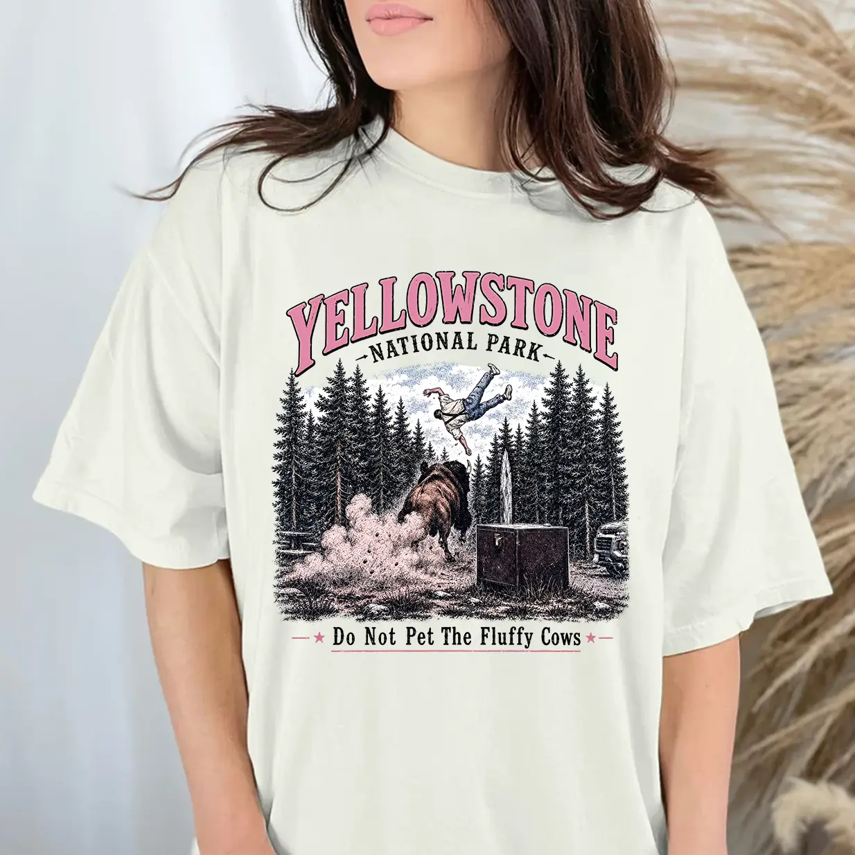 Yellowstone Shirt, Retro National Park Tee, Bison Wildlife Graphic T Shirt