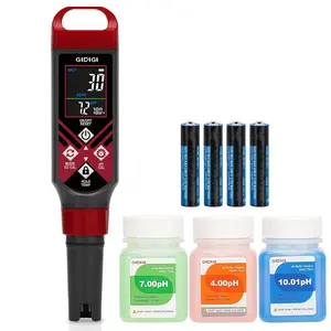 Digital Pool Salt Tester & pH Meter Water Quality Tester with Color Screen for Pool Aquarium Hot Tub Hydroponics 0.1 High Accuracy Salinity Tester Pool Water Testing Kit for Saltwater Aquarium