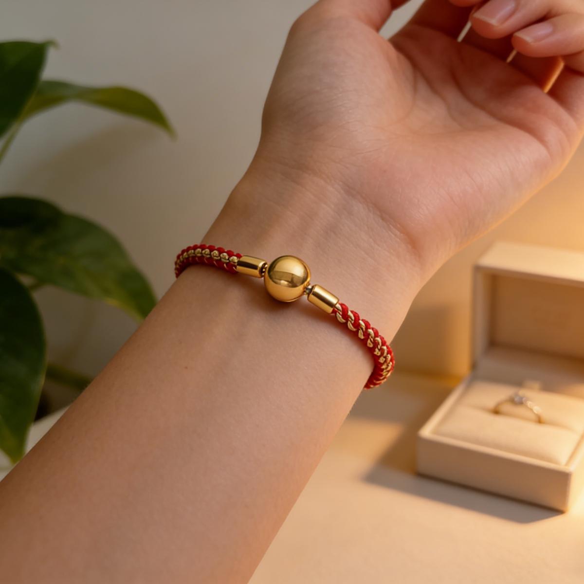 Blue/Red/Black/Pink Braided Charm Bracelet, High Polish Silver Plated Beaded Bracelet, Adjustable Casual Wristband