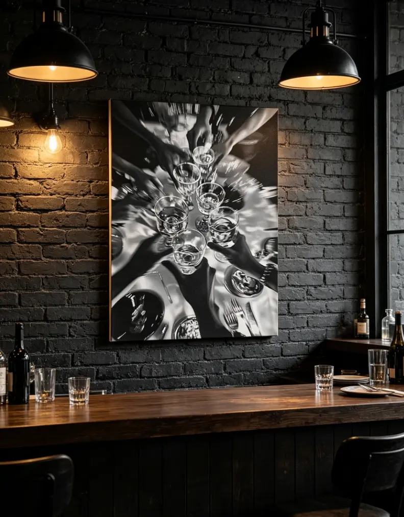 Black and White Cheers Print | Cheers Bar Cart Art | Cocktail Cheers Wall Art| Cocktail Cheers Print | Cheers Poster | Champagne Toast Print