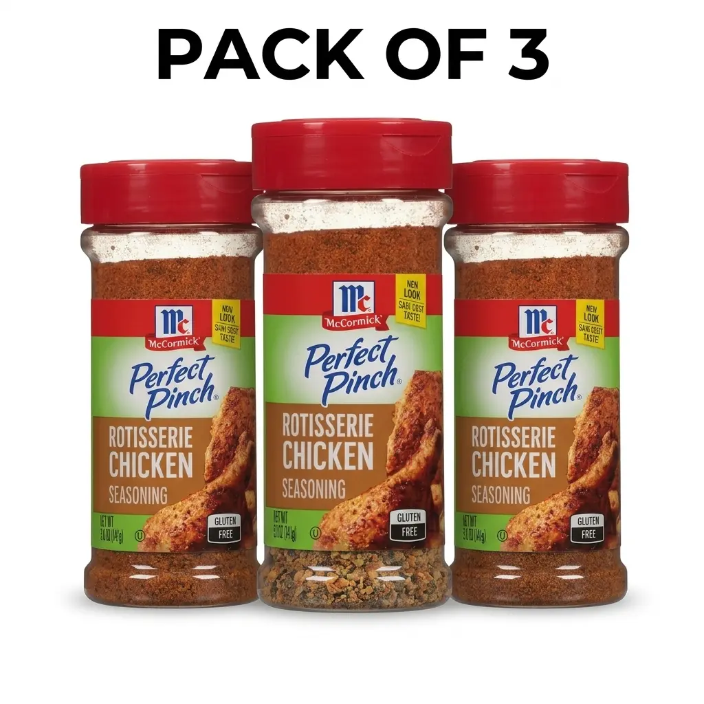 (PACK OF 3) Rotisserie Chicken Seasoning – 5.0 oz Bottles, Savory Chicken-Style Spice Blend for Roasting, Grilling & Everyday Cooking