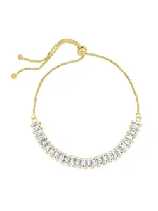 Sterling Forever Jordan CZ Bolo Bracelet