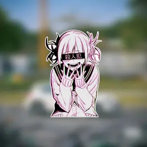 Himiko Toga Anime Vinyl Decal Sticker - Matte Finish Self-Adhesive Car Decoration for Laptops