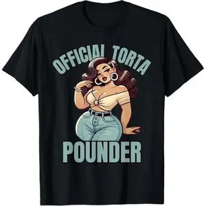 Cotton Mexican Latino Car Show Cholo Torta Pounder Latina Pinup Casual Women's T Shirt