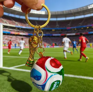 Football pendant keychain exquisite pendant Hercules Cup 2026 US-Canada-Mexico World Cup souvenir gift for men and women