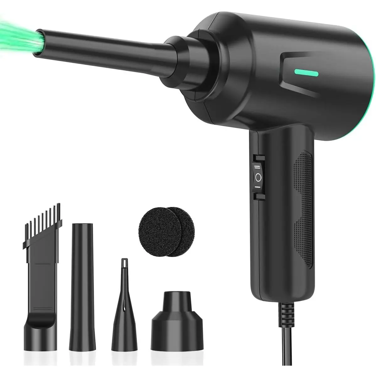 High-Power Electric Air Duster Cleaner - 5.74oz 2-Gear Compressed Air Blower for Computer, PC, Camera