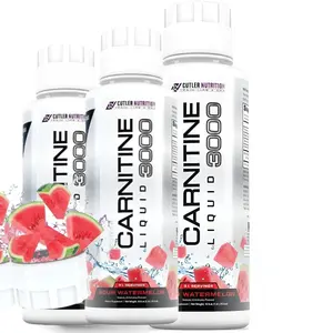 Cutler Nutrition Carnitine Liquid 3000 Watermelon Flavor | Hydration Energy Drink | Ready-to-Drink Workout Fitness Beverage | US Edition