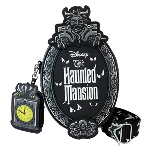 The Haunted Mansion Plaque Glow Crossbody Bag With Coin Bag