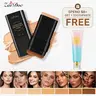Luminous Dual-Ended Concealer Foundation Stick with Built-in Brushes  24H Long-Lasting Waterproof Sweatproof One-Swipe Even Flawless Base Clear Radiant Skin Foundation Stick