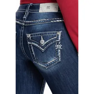 Classic Saddle Stitch Bootcut Jeans