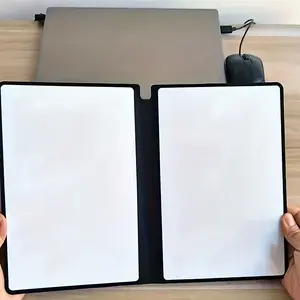 1PC Minimalist B5 Erasable Whiteboard With Soft Cover - For Meeting Notes And Drawing, Includes 1 Eraser Cloth & 1 Quick-Dry Marker, Reusable