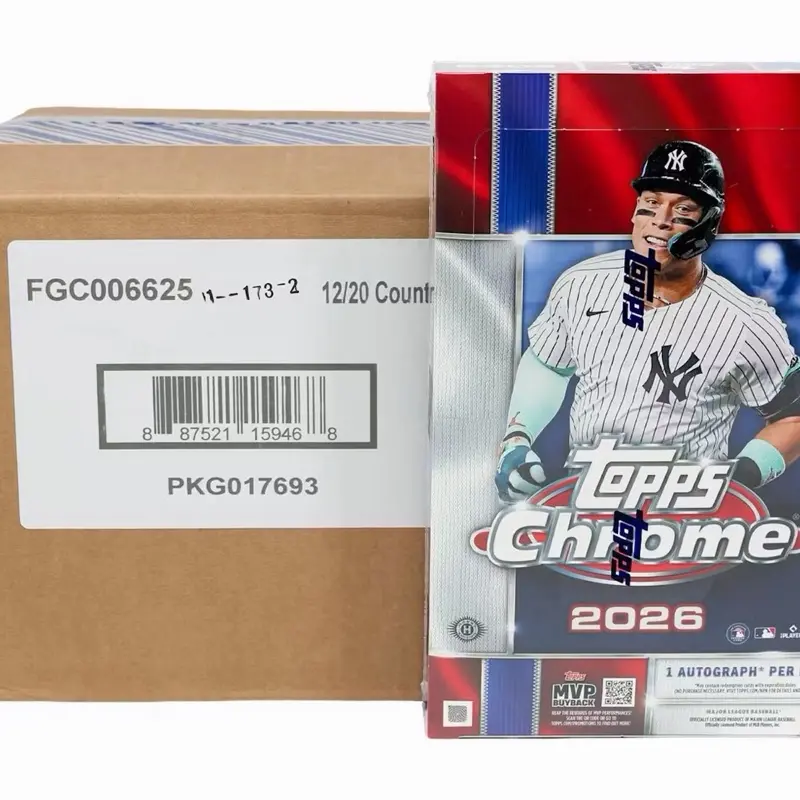 (12) BOX 2026 TOPPS CHROME MLB HOBBY FULL CASE PICK YOUR TEAM BREAK