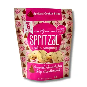 Almond Chocolatey Chip Shortbread Cookie Bites biscuits viral cookies Snack