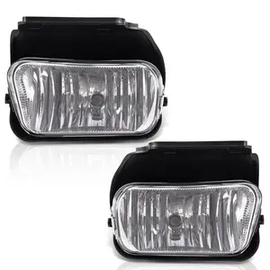 Clear Bumper Driving Fog Lights+Bulbs Fit For 03-06 Silverado 1500/2500/3500