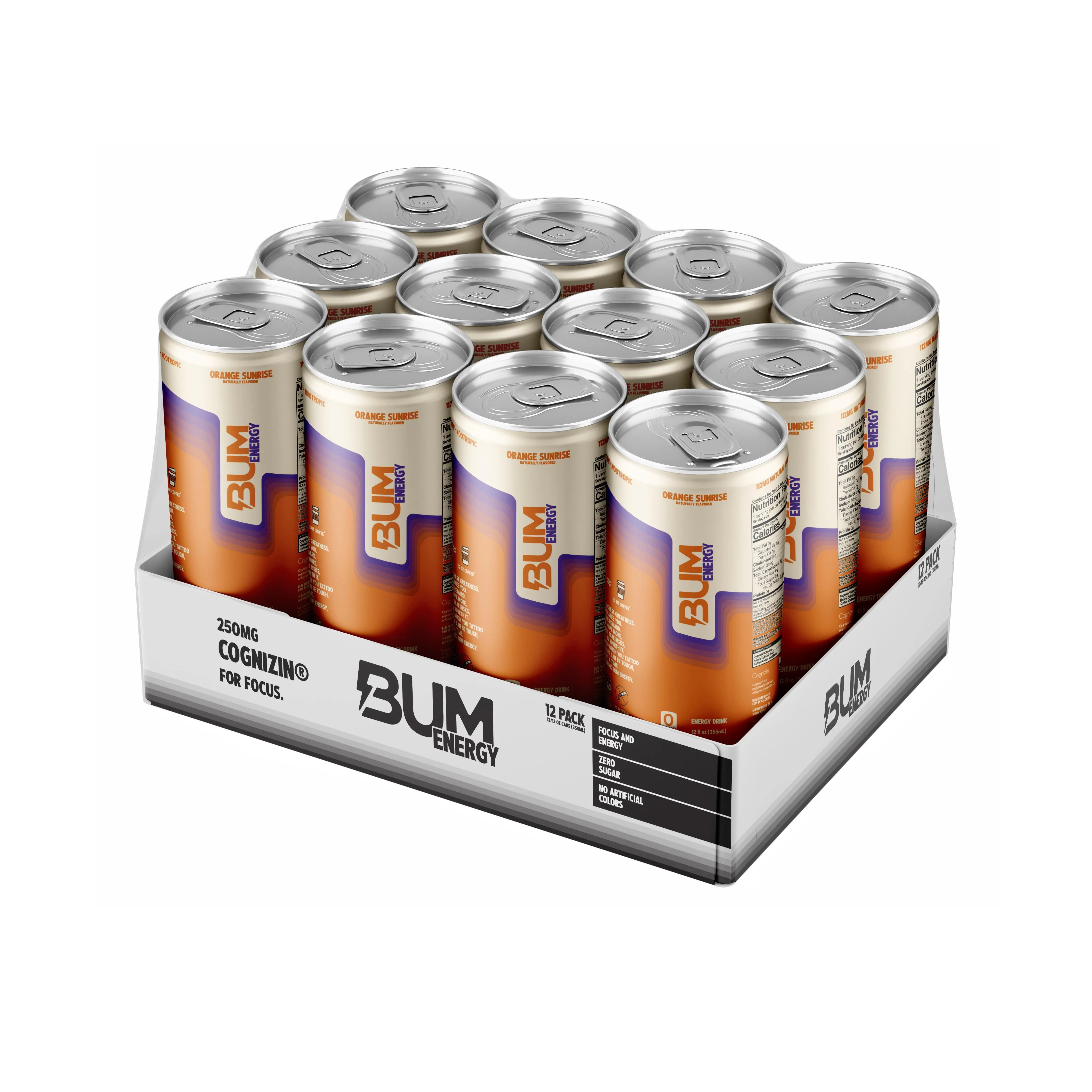 BUM Energy Drink – Sugar Free Energy Drink with Natural Caffeine & Cognizin for Energy & Focus – Clean Energy Beverage – 12 oz Cans (12 Pack) BUM Energy Drink – Sugar Free Energy Drink with Natural Caffeine & Cognizin for Energy & Focus – Clean Energy Beverage – 12 oz Cans (12 Pack)