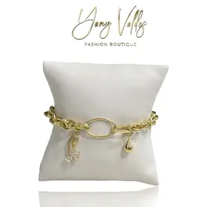 Gold plated bracelet with adjustable fit  everyday style