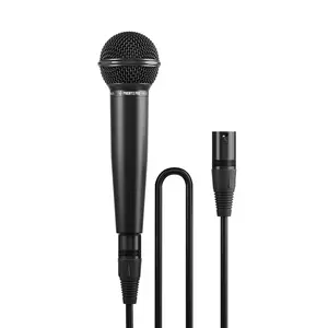 Phenyx Pro Dynamic Vocal PM-25/PM-25S Microphone, Cardioid Microphone with 16.4 ft XLR Cable, Mic Clip, Storage Bag, Wired Handheld Mic for Singing, Stage, Studio, Karaoke
