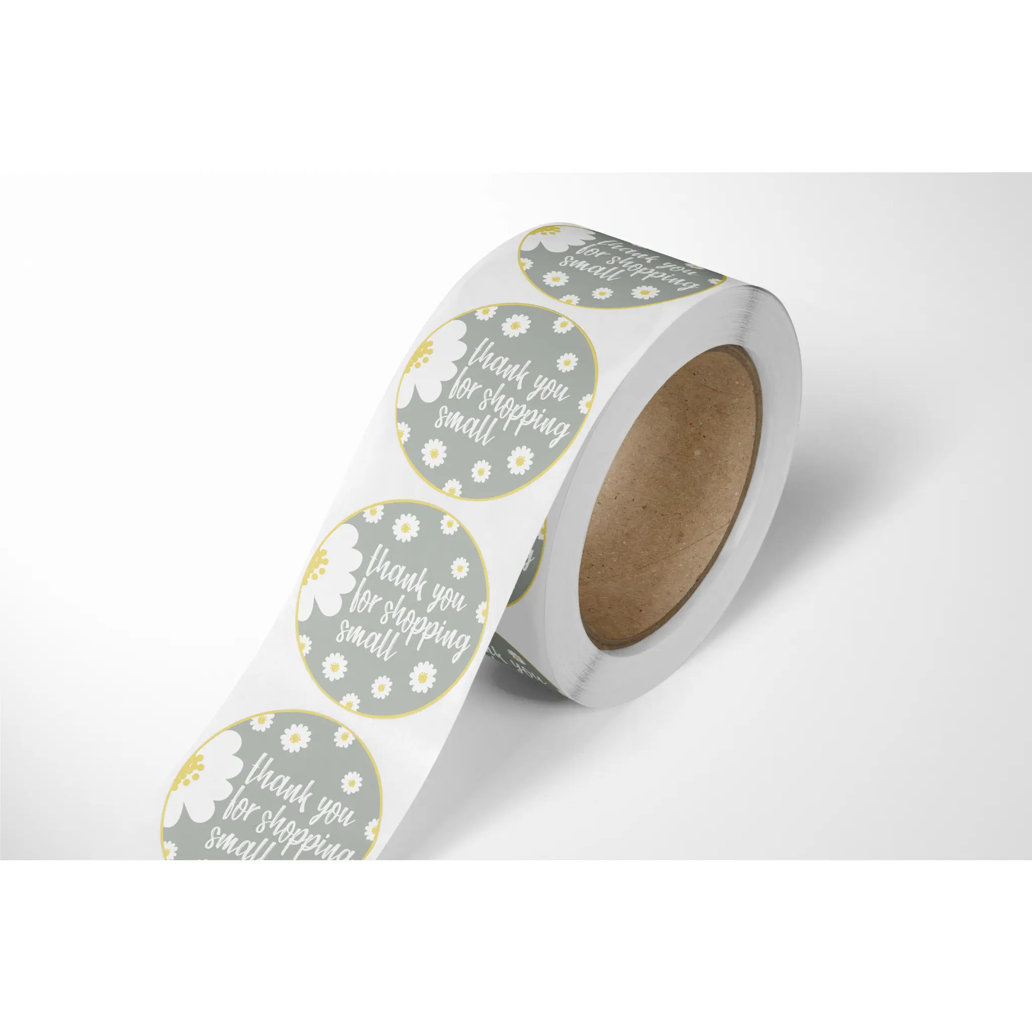 Package Mint Daisy Thank You Stickers - 500 Count