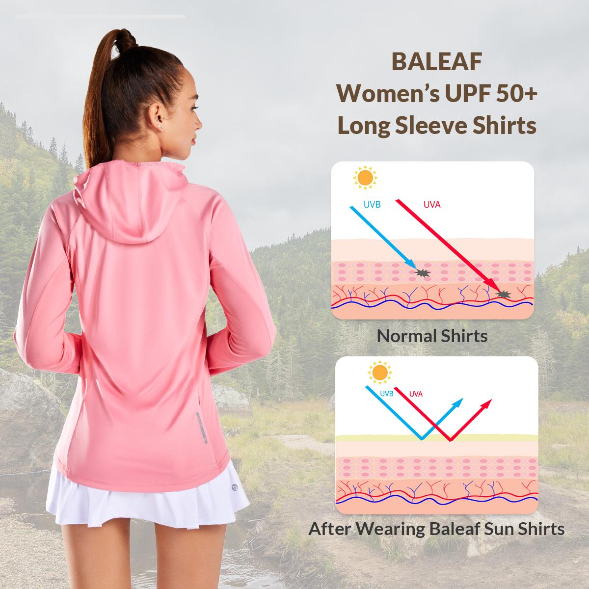baleaf 2025 Women's Sun Protection Hoodie Face Mask UPF 50+ Long Sleeve Thumbholes UV SPF T-Shirts Neck Gaiter Fishing Hiking Lightweight Rash Guards baleaf 2025 Women's Sun Protection Hoodie Face Mask UPF 50+ Long Sleeve Thumbholes UV SPF T-Shirts Neck Gaiter Fishing Hiking Lightweight Rash Guards