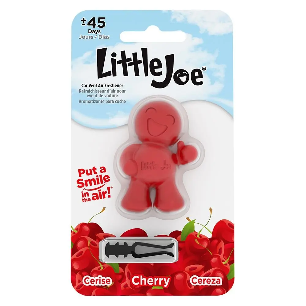 Little Joe Car Fragrance Clip - Fruity Sweet Cherry Scent Deodorizer, Automotive Interior Accessory, Car Perfume Clip