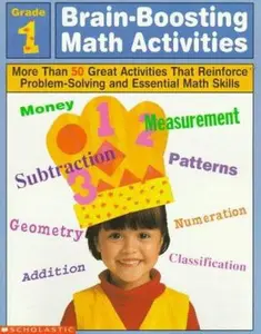 USED Book - Brain-Boosting Math Activities: Grade 1 : More Than 50 Great Activities That Reinforce Problem Solving and Essential Math Skills by Cecilia Dinio-Durkin (Paperback) - english