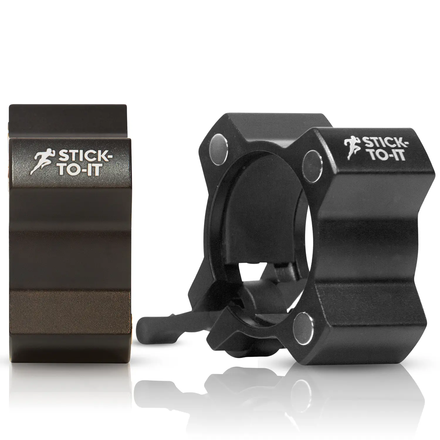 Barbell Collars - Magnetic Barbell Clamps for Gym, Fitness, & Weightlifting Barbells