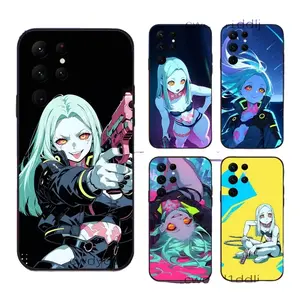 R-Rebecca C-Cyberpunk Anime Phone Case  for iPhone 17, 16, 15, 14, 13, 12, 11 Pro Air Plus ProMax and Samsung S26-S20 Ultra Plus FE shock-absorbing phone cases, fashionable gift. soft back