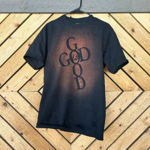 God is Good T-Shirt - heavyweight thick Black Graphic Tee for Men Women Unisex Fit
