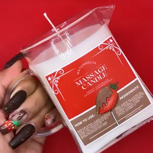 Massage Oil Candle, Chocolate Covered Strawberry, Valentine's Day Candle, Galentine Day, Anniversary Gifts, Body Balm, Sweetheart, Soy Wax natural first valentine